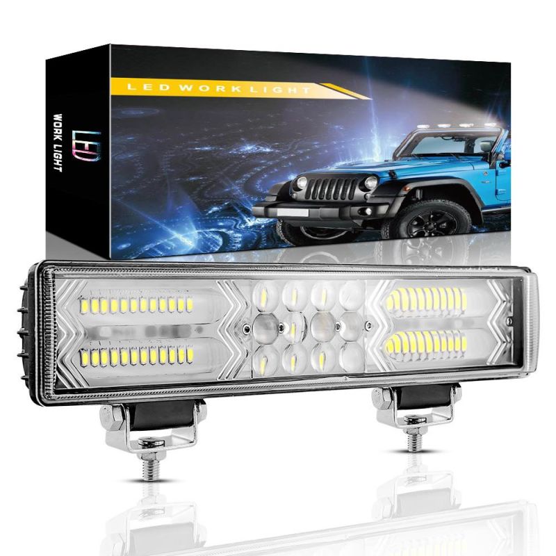 Dxz High-Power 12inch 60LED Vehicle Lighting LED Bar Lights Driving Spotlight LED Work Light Radiation Lamp Harvester Large Tractor