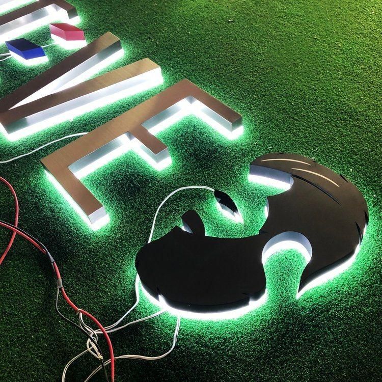 Customized Acrylic Luminous Words Waterproof Storefront LED Lighting Word Alphabet LED Sign