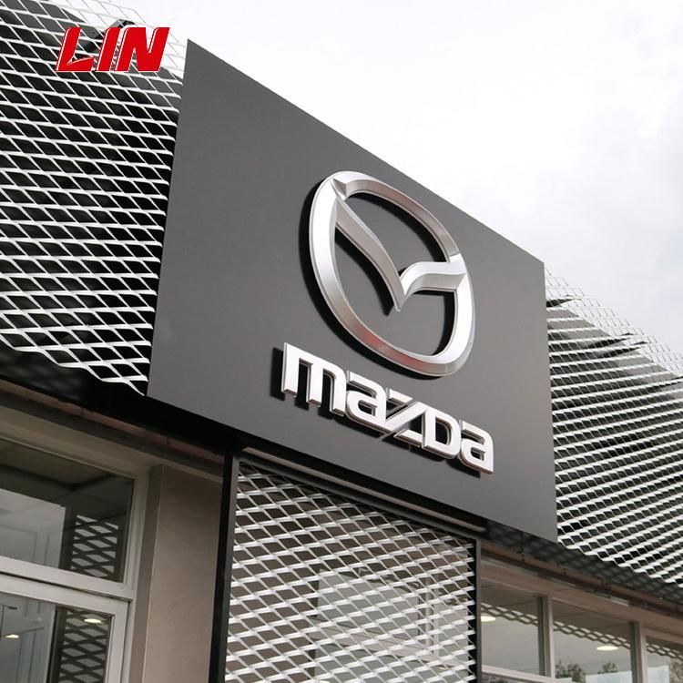 Customized Best Quality and Best Price Chrome Metal Mazda Outdoor Advertising Signage Car Logo Pylon