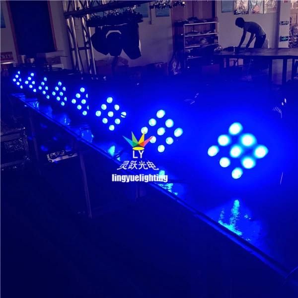 9X18W Rgbwap 6in1 Stage Remote Control Battery LED PAR Light