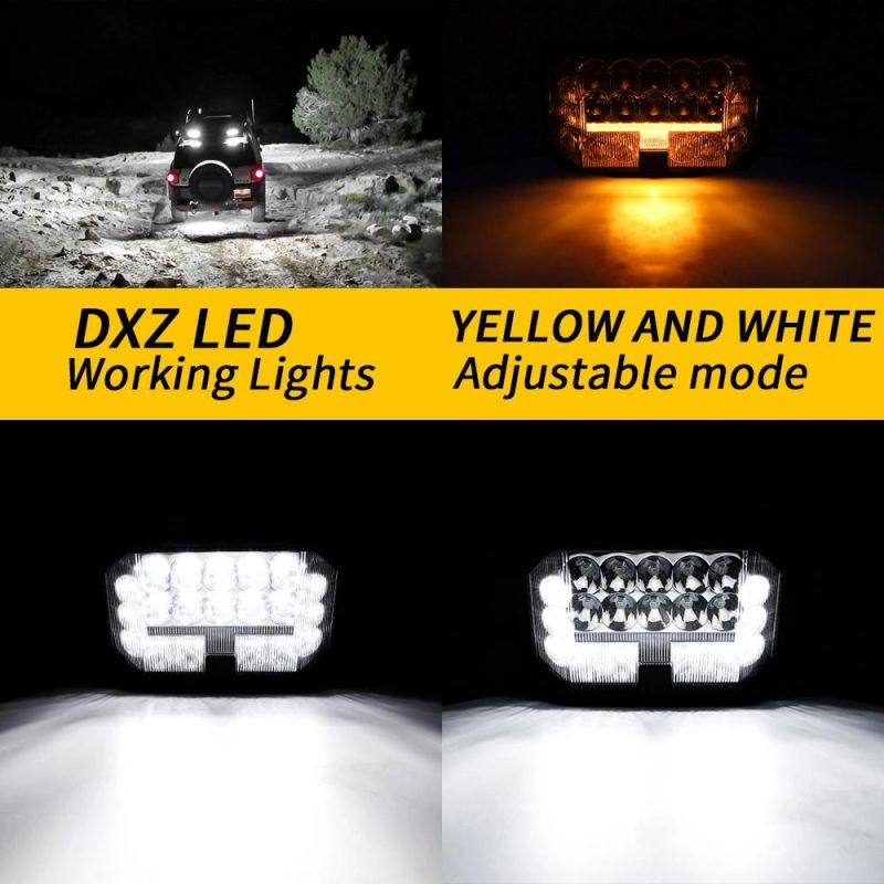 Dxz Private Model 7inch 32LED High Power Combo Spot Beam DRL Lamp Auto Car Lights Marine Boat Offroad 3" 5" 7" Inch Laser LED Driving Light for Truck