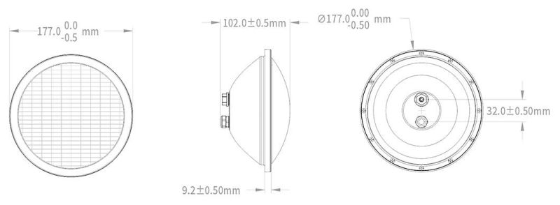 15W 12V RGB Switch on/off Control IP68 Waterproof Multi Color PAR56 Underwater Pool Lighting