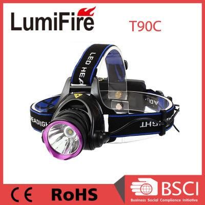 2X 18650 Rechargeable CREE Xm-L T6 LED Headlamp