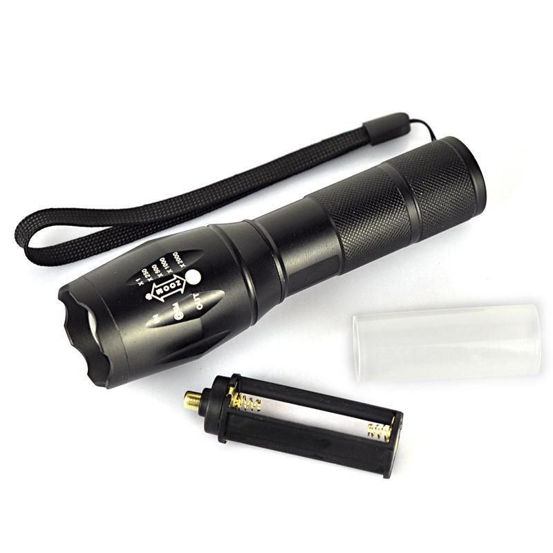 Aluminum Alloy Hunting Tactical Backup Torch LED Red Light Flashlight