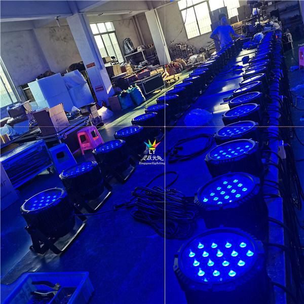 Whtie 54PCS 3W DMX Waterproof LED PAR Can Stage Light