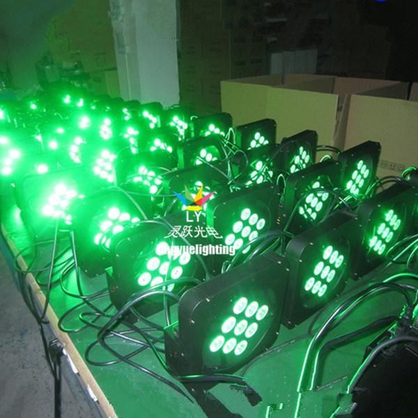 9X15W Wireless DMX Battery Power LED Flat PAR Light