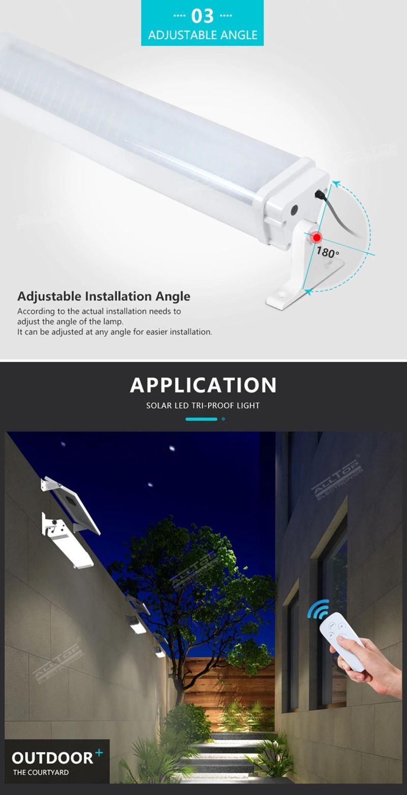 Super Bright Remote Control SMD IP65 Waterproof 20 40 60 80 W Warehouse Ceiling Solar LED Tri-Proof Light