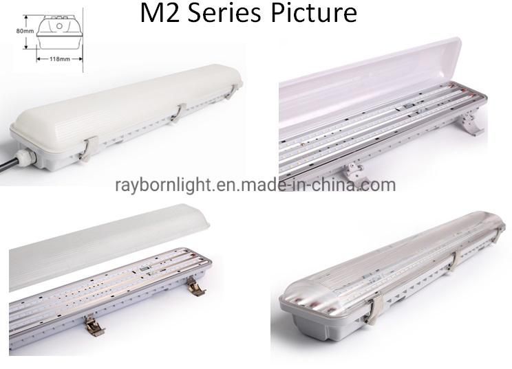 1500mm 60W IP65 LED Tri-Proof Light for Factory Warehouse Greenhouse Workshop Supermarket