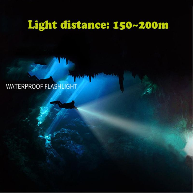 Yichen 800 Lumens LED Flashlight for Diving and Hunting