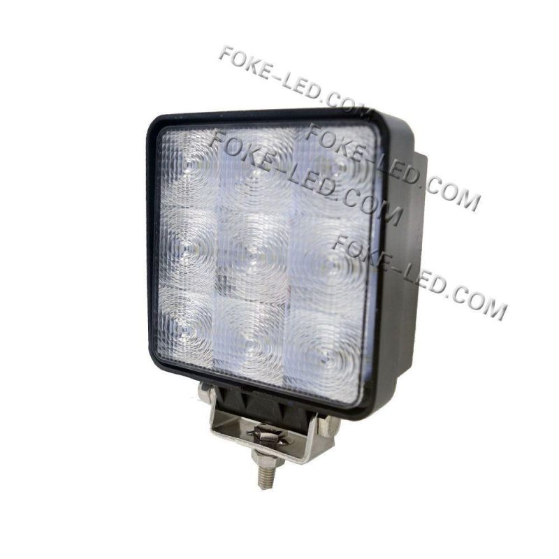 4.5 Inch Square 27W Auto LED Tractor Work Lamp