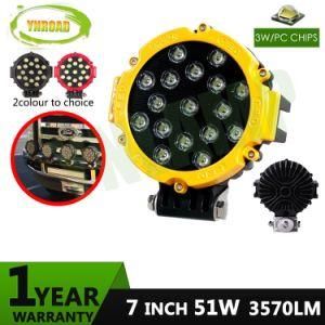 CREE 7inch 51W Yellow Auto Offroad LED Driving Light for Truck
