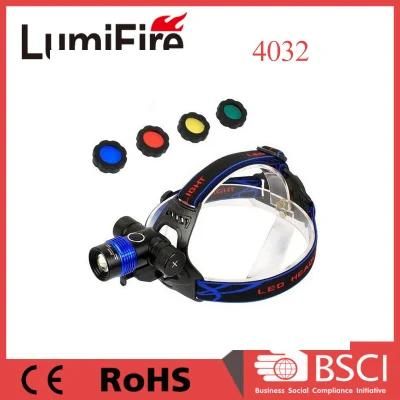 Ultra Bright 3W Zoomable Ultra Bright Headlamp Green LED