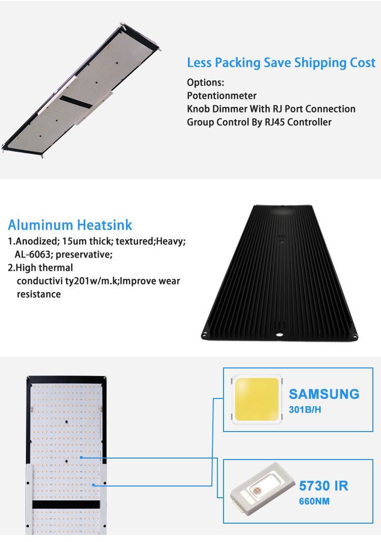 Factory Wholesale 240W 300W Quantum Qb Panel LED Light Grow Light with Full Spectrum