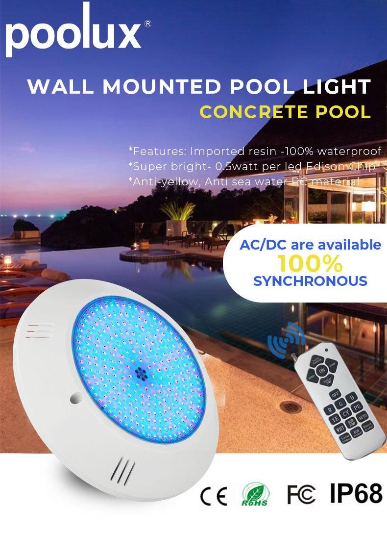 PC Resin Filled Underwater RGB LED LED Piscine Light for Swimming Pool