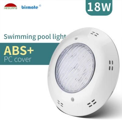 IP68 Waterproof 18W AC/DC12V Warm White Surface Mounted Concrete LED Swimming Pool Light