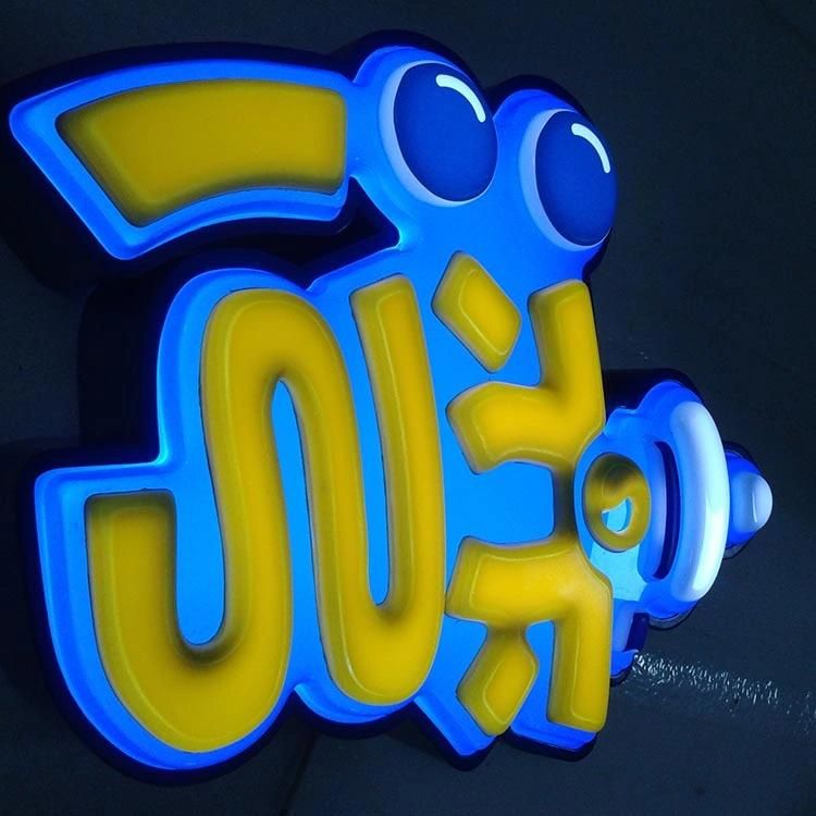 Neon Letter Design Entertainment Venue Advertise 3D Character Front Lit Acrylic Border Word Channel Letter Signs