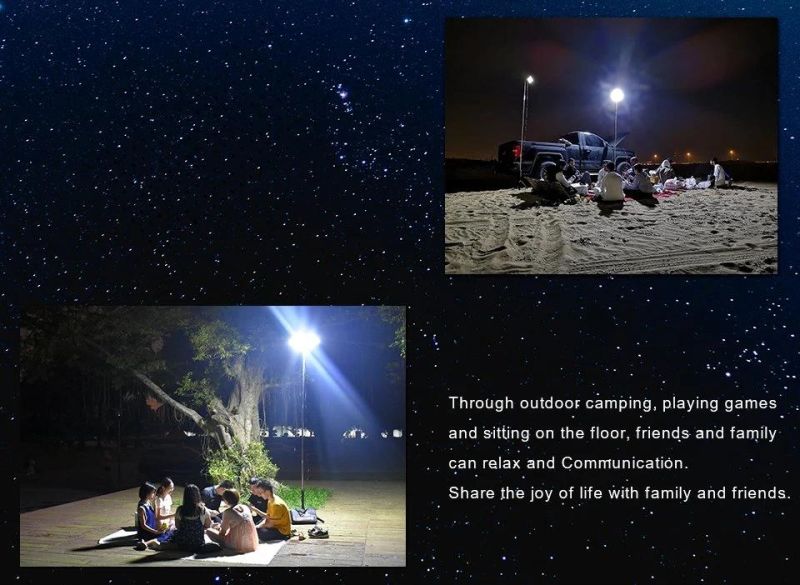 Guangzhou Factory Luxury Super Bright COB Board Outdoor Camping Light Fishing Rod Light for Party