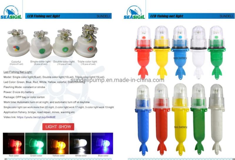 3V Night Crappie Shad Squid Lamp Green LED Underwater Submersible Fishing Light