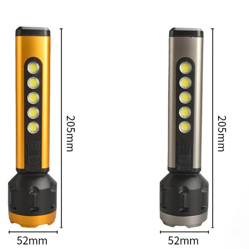Battery Powered Waterproof Main Spot Beam Size Flood Beam LED Torch Flashlight Camping Working Light Lantern