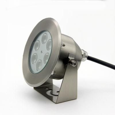 Professional Underwater Lighting Supplier 12V 6W IP68 Stainless Steel LED Pool Light