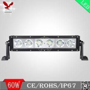 High Power 60W Single Row Offroad Driving LED Light Bar for ATV, 4WD, SUV (Hcb-Lcs601)