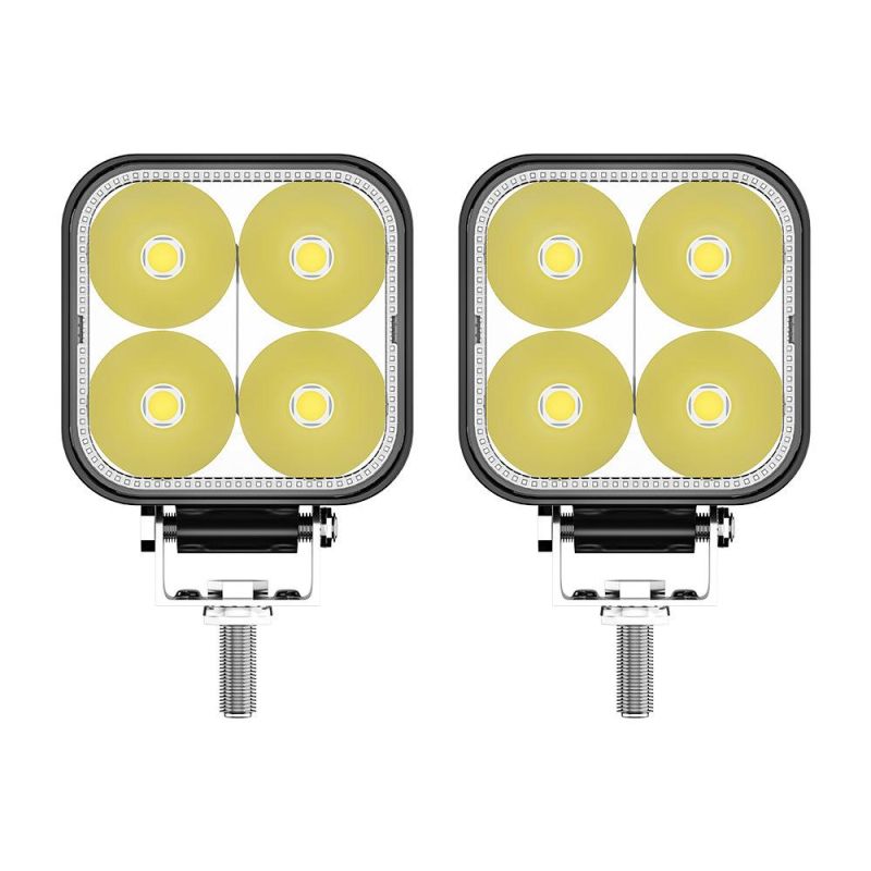 Dxz 7070 Mini 4LED Ultra Bright Floodlight Auto Driving Light Fog Light LED Work Light for Vehicle/Truck/Car/Motorcycle/ATV