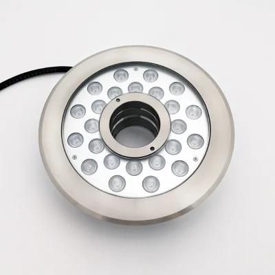 316 Stainless Steel Warm White LED Underwater Fountain Nozzle Light