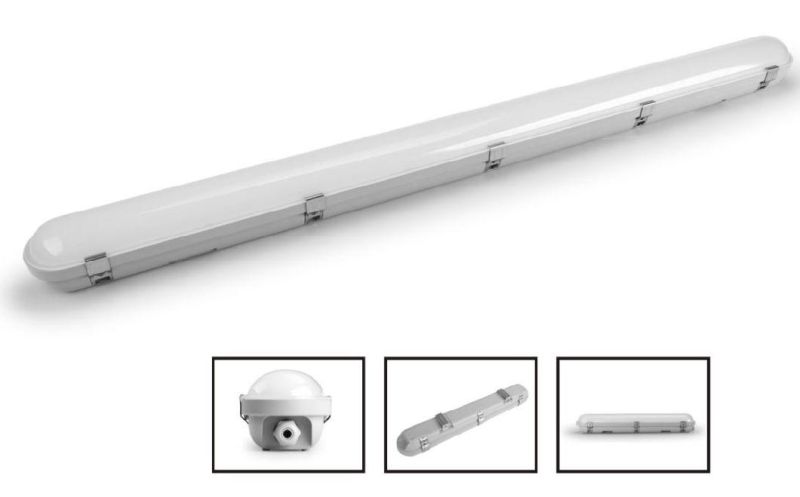 LED Anti Corrosion Weatherproof Waterproof Triproof Lighting Batten Fixture Fitting Car Park Lite IP65 Ik08 with Emergency Kitting