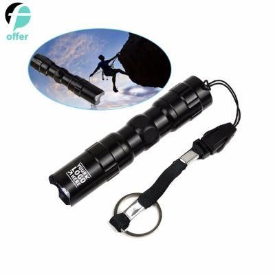 Super Bright High Lumen Flashlights Portable Outdoor Water Resistant Torch Light Zoomable Flashlight with 5 Light Modes