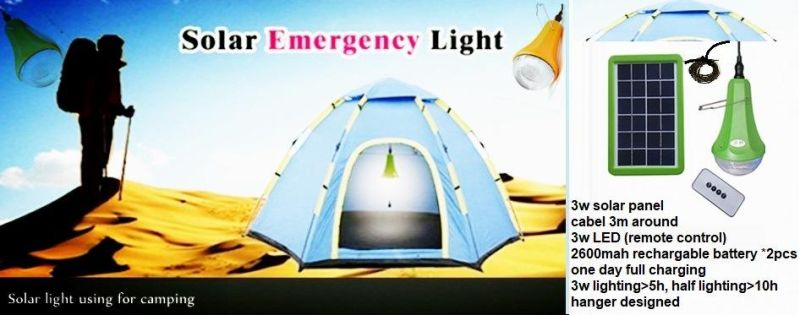 Portable Home Solar Power System Light Kit 4 PCS LED Bulb Outdoor Lighting