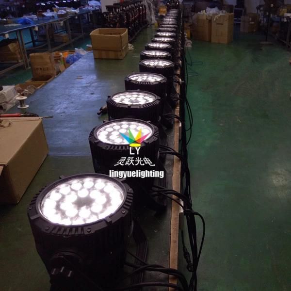 IP65 DMX Stage 24X18W Waterproof Outdoor LED PAR Can Light