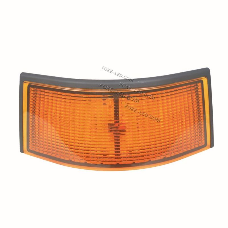 8.6 Inch 48W Flood Beam LED Amber Corner Cab Warning Light for John Deere