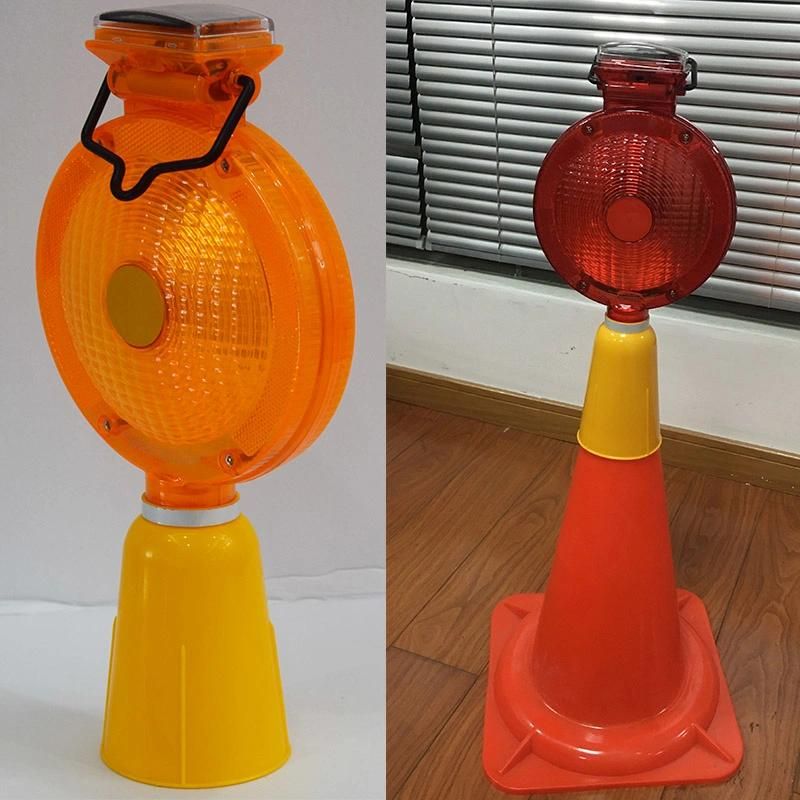 Solar Traffic Warning Blinker Cone Light