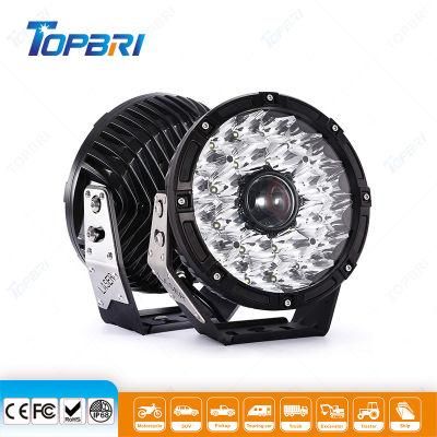 New Laser LED Work Headlight 24V Round Driving Light for Motorcycle Trailer Little ATV Bobcat