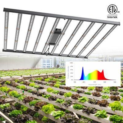 Samsung Lm301b Osram Industrial Hemp Commercial Foldable Spider LED Grow Light Full Spectrum 10 Bar 1200W