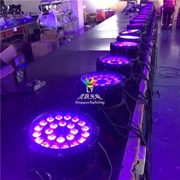 24X18W Rgbwauv 6in1 Outdoor Waterproof LED PAR Light