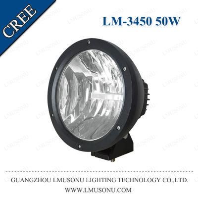 12V/24V LED Work Light 50W 9&quot; for Truck Driving Lamp Spot/Flood Beam