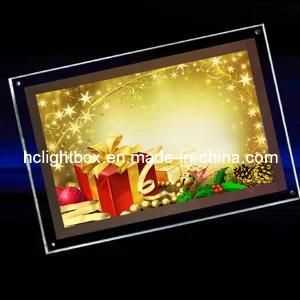 LED Frameless Crystal LED Light Box A2 Size Acrylic Frame 3D LED Light Panel LED Crystal Light Frame