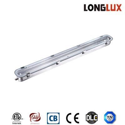 IP65 2*36W 1300mm LED Stainless Steel Toughened Glass Waterproof Light