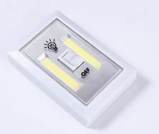 200lumen Battery Operated COB LED Cordless Night Switch Light