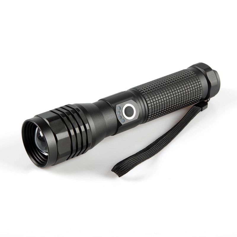 Yichen 1200 Lumen Rechargeable Zoomable Tactical LED Flashlight Portable Guardian Torch