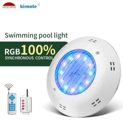 12V LED Surface Mounted LED Swimming Pool Light 100% RGB Synchronous Changing Color