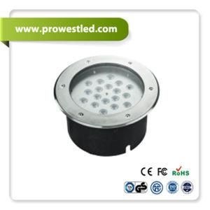 18W LED Round Underground Light with CE/RoHS Approvals