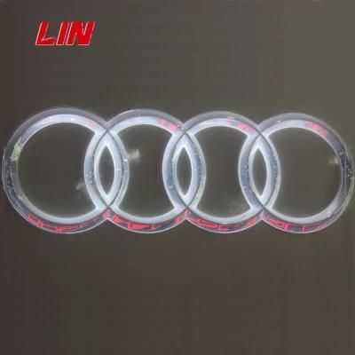 Chromed Metal Car Emblem Logo Signs Waterproof LED Logo Sign