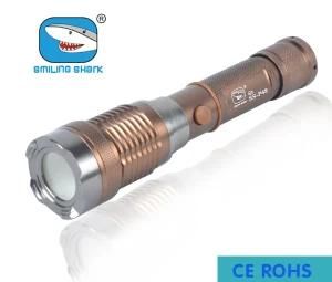 Golden High Light LED Flashlight Camping Torch