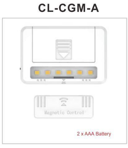 Indoor Lighting Magnetic Induction Sensor LED Cabinet Light 2*AAA Battery