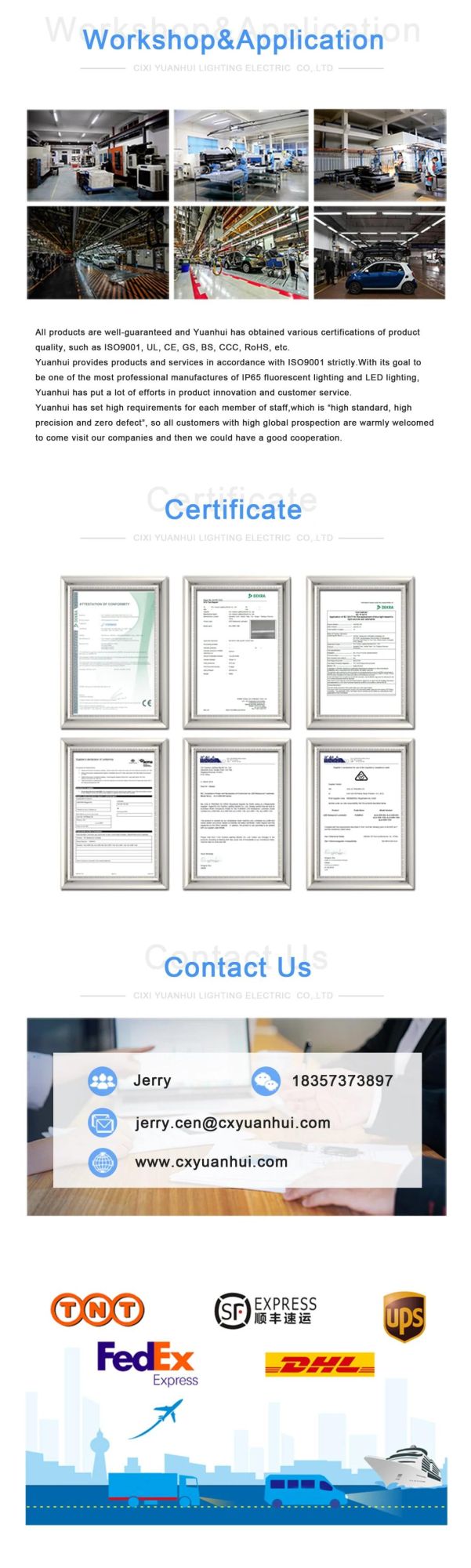 Hot Selling LED Non-Corrosive Lighting for Office or Factory