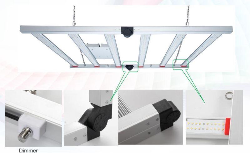 IP65 Full-Spectrum SMD2835+3030 640W Folded LED Grow Light