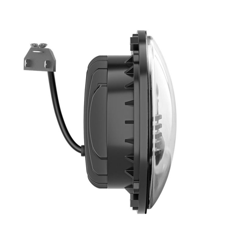 Dxz Light Guide 7 Inch 4LED Headlight H4 H13 DRL for Jeep Wrangler Offroad 45W LED Work Light Auto Parts