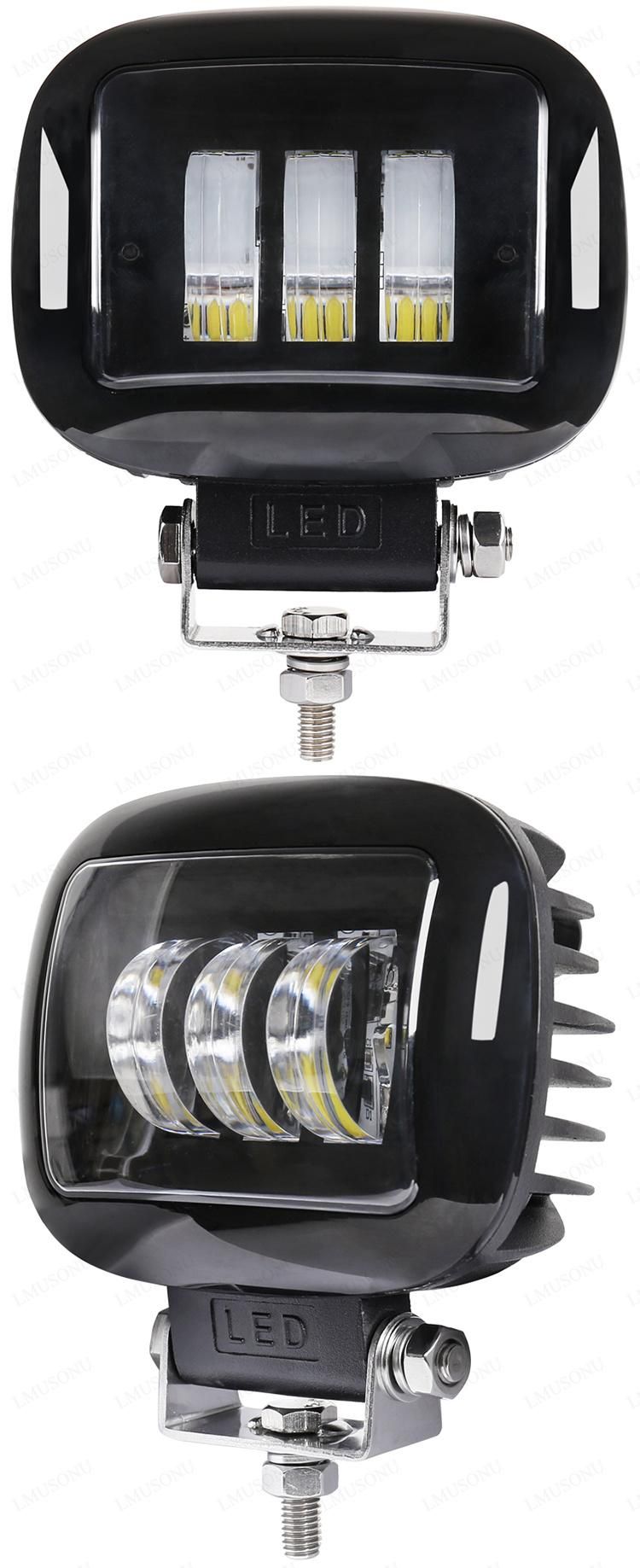 6.3 Inch 30W 4X4 Offroad LED Fog Light Lattice Power for 4WD SUV ATV UTV off-Road Vehicles Pickup Trucks Motorcycle Forklifts